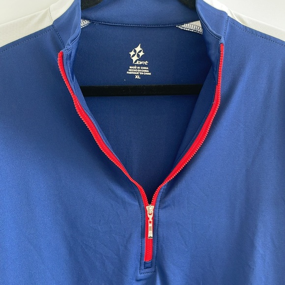 JOFIT BLUE QUARTER ZIP GOLF SHIRT SIZE XL - Picture 3 of 4